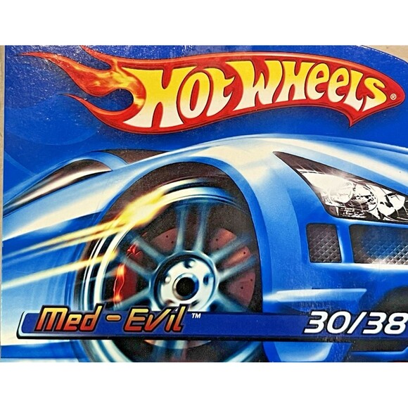 2006 Hot Wheels First Editions 30/38 MED-EVIL Aqua-Orange - Picture 3 of 6
